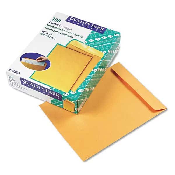 Catalog Envelope, Light Brown, Kraft, PK100