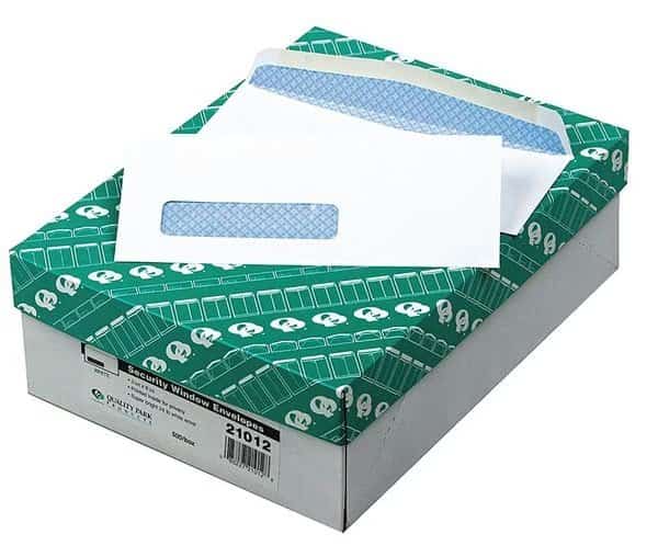 Window Envelope, White, Paper, PK500