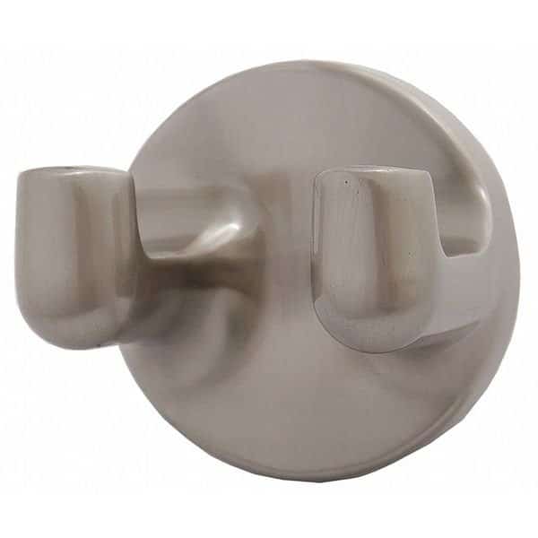 Bathroom Hook,2 Hook,1-3/4In D,Satin, Mfr#: 04-SN8402, TAYMOR