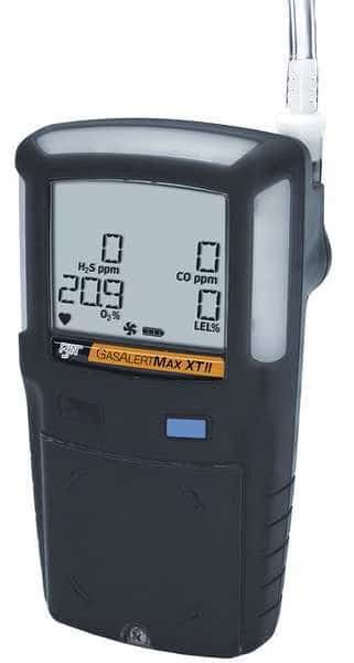 BW Max XT Multi-Gas Detector, Audible, Vibrating, Visual, LCD, 13 hr Battery Life