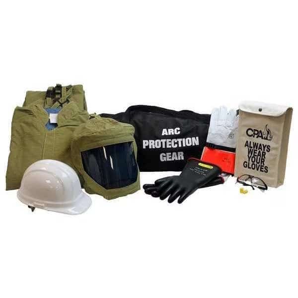 Arc Flash Jacket and Bib Kit, Olive, XL