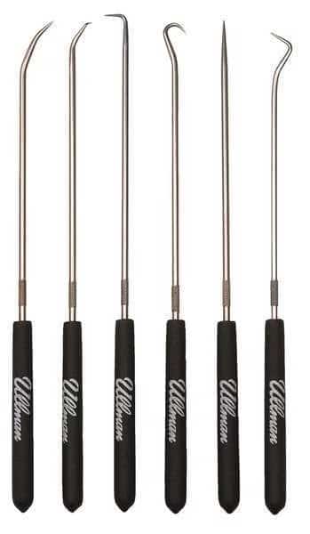 Pick/Hook Set, Stl Shft, Plstc Grps, PK6