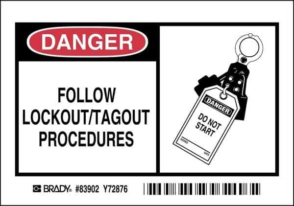 Safety Sign, 7 in Height, 10 in Width, Polyester, Rectangle, English, Brady, Mfr#: 83681