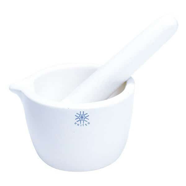 Mortar and Pestle, Porcelain, Glzd, 1150C