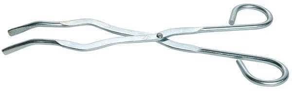 Crucible Tongs, Plated Steel, 9in, 2in, Zinc