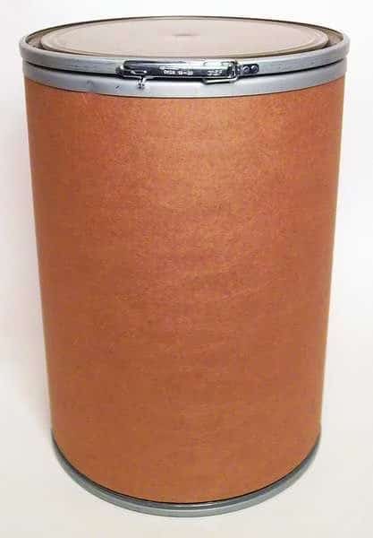 Open Head Transport Drum, Fiber, 55 gal, Unlined, Brown