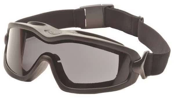 Safety Goggles, Anti-Fog, Anti-Static, Scratch-Resistant, Gray Lens, D3 ANSI/Dust Splash Rating