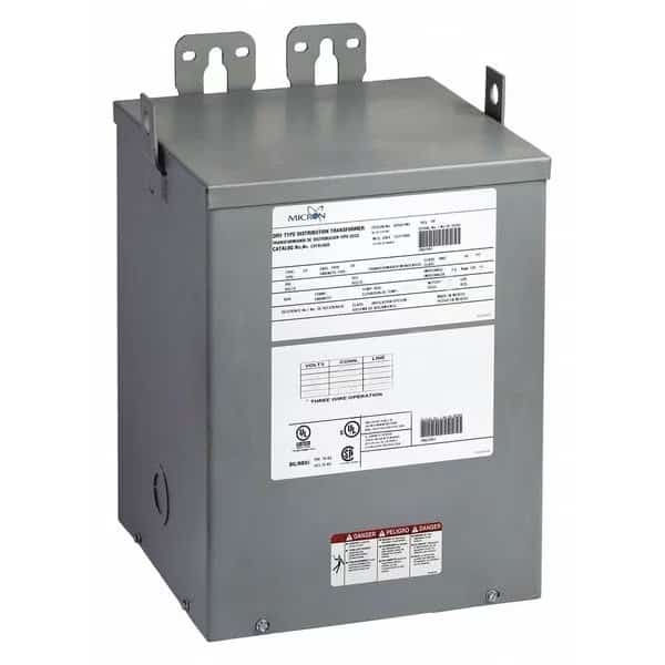 Transformer,7.5KVA,240 x 480 to 24/48, Mfr#: J7X5K1KC1A03, BUCK BOOST