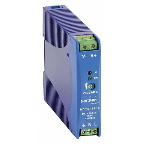 DC Power Supply 10.8 to 13.8VDC , Mfr#: MDP18-12A-1C