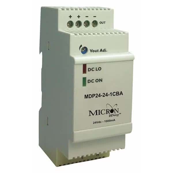 DC Power Supply, 24V DC, 24W, Dinergy, Mfr#: MDP24-24-1CBA