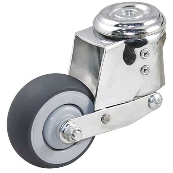 Bolt Hole Caster, 165 lb. Ld Rating, Gray