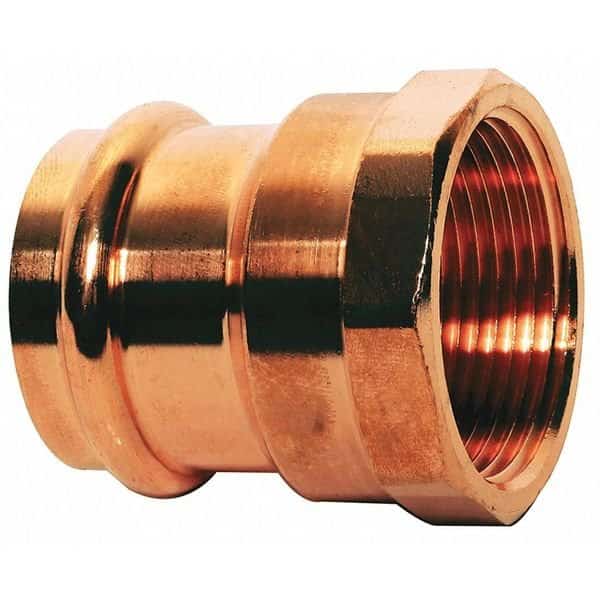 Copper, Female Adaptr, P x Fpt, 3/4 x 3/4