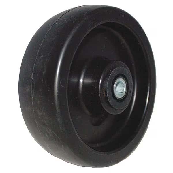 Wheel, Blck Plypropyln, 5" x 2", Rolr Brg