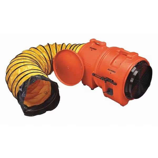 DC Plastic Blower, 25ft. Ducting, 16