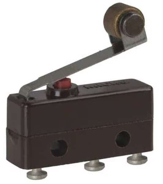 Miniature Snap Action Switch, Lever, Roller Actuator, SPDT, 5A @ 240V AC Contact Rating, HONEYWELL, Mfr# 111SM2-T