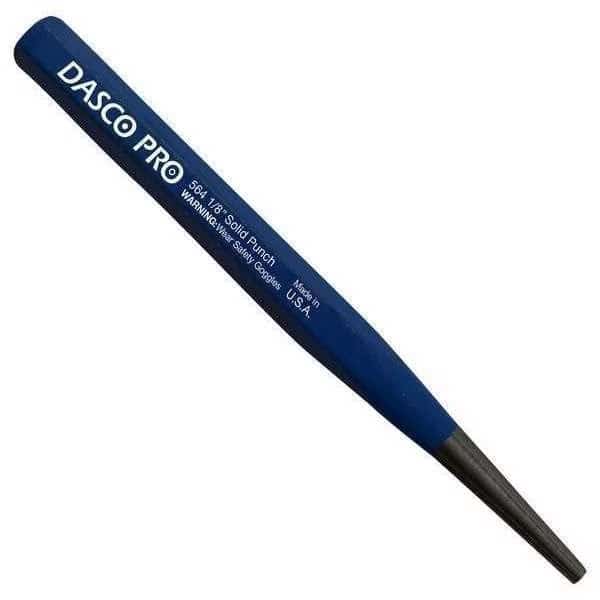 Solid Punch, 1/8 Tip x 5" L