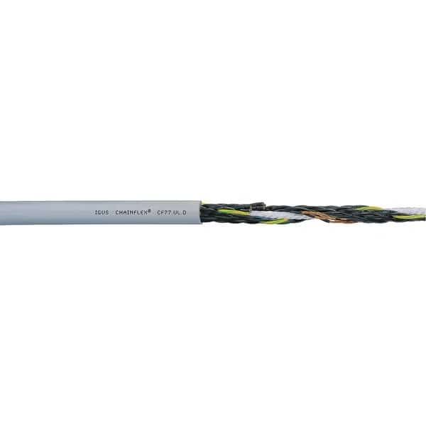 16 AWG 7 Conductor Continuous Flex Control Cable 300V GY, CHAINFLEX, Mfr# CF77-UL-15-07-1