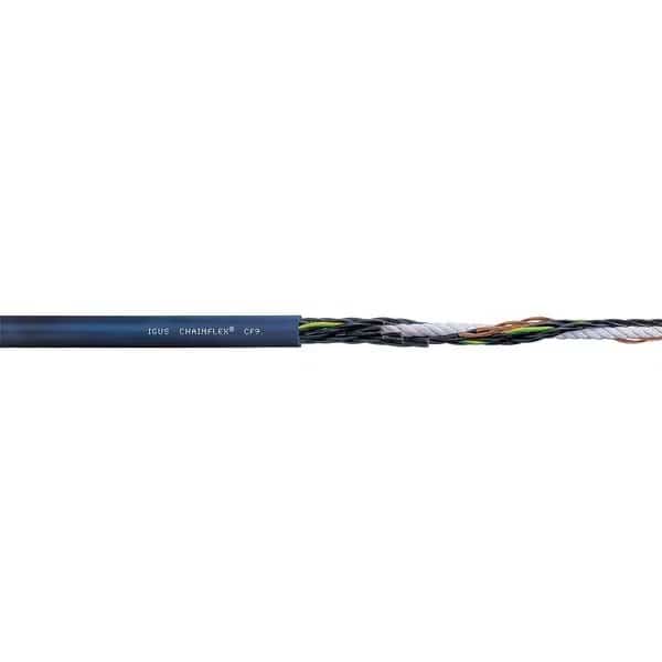 12 AWG 4 Conductor Continuous Flex Control Cable 300V BL, CHAINFLEX, Mfr# CF9-40-04-1