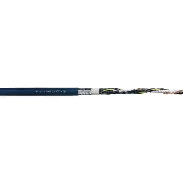 12 AWG 4 Conductor Continuous Flex Control Cable 300V BL, CHAINFLEX, Mfr# CF10-40-04-1