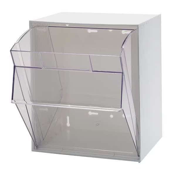 Bin Unit, 1 Tip Out Bins, White