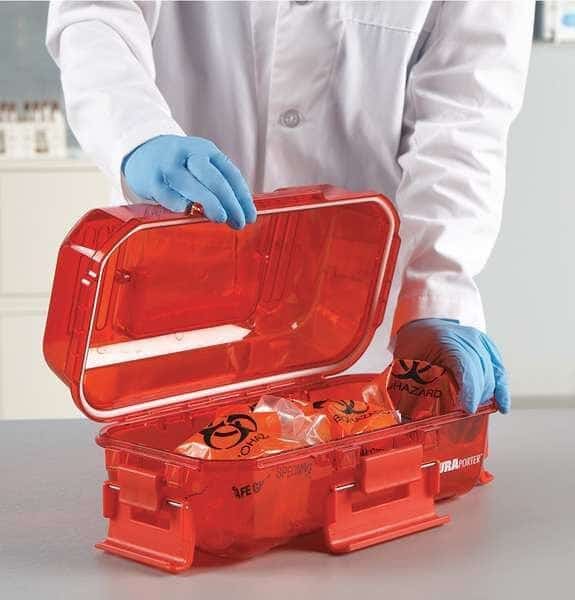 Utility Carrier,Polycarbonate,Red, Mfr#: HS120077, HEATHROW SCIENTIFIC