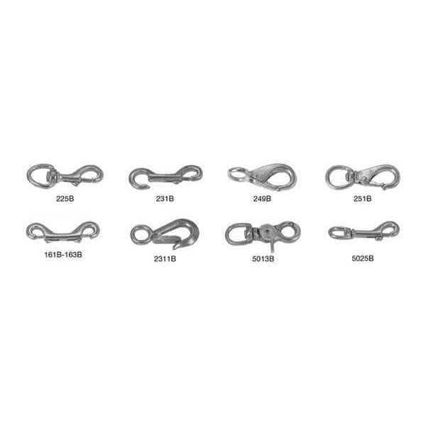3-13/32" Double Ended Bolt Snap, Bronze, No. 161B