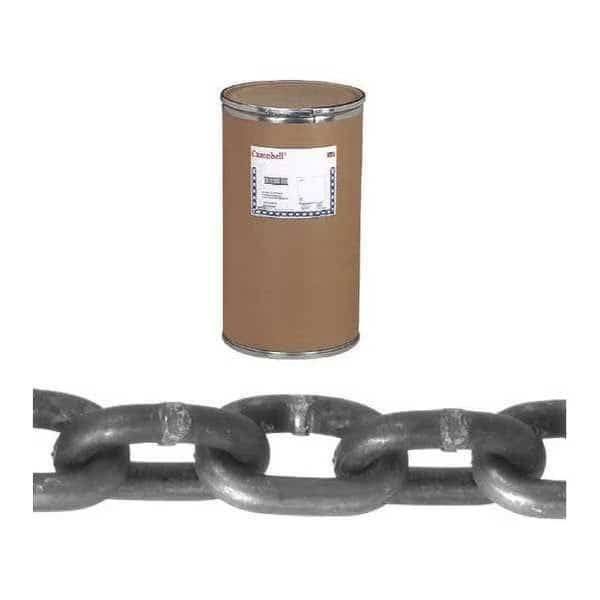 1/2" Grade 30 Proof Coil Chain, Zinc Plated, 200' per Drum