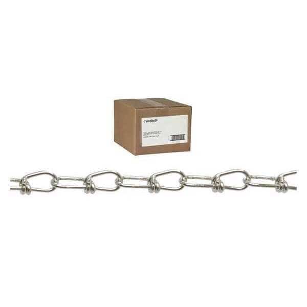 #1 Double Loop (Inco) Chain, Zinc Plated, 100' per Carton, Campbell Chain & Fittings, Mfr#: T0750124N