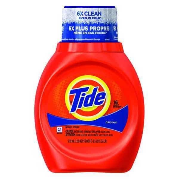 Laundry Detergent, 25 oz Bottle, Liquid, Original, White, 6 PK