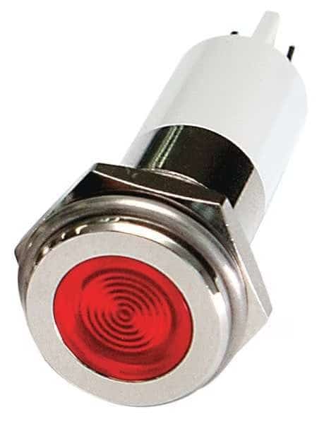Flat Indicator Light, Red, 12VDC, EnjoyTool select, Mfr# 24M127