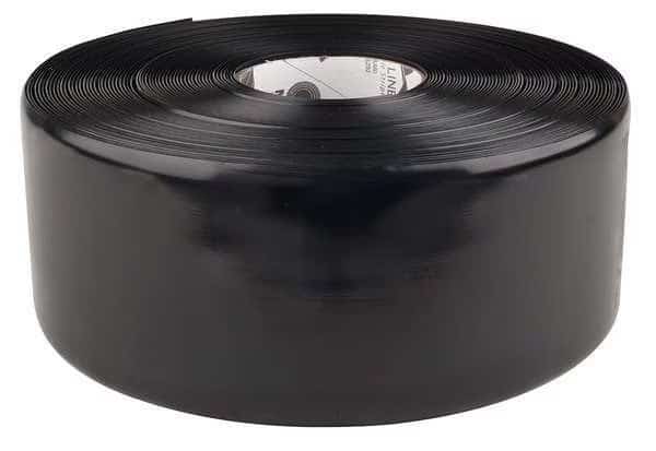 Floor Marking Tape, Roll, Black, Solid, PVC, MIGHTY LINE, Mfr# 4RBLK