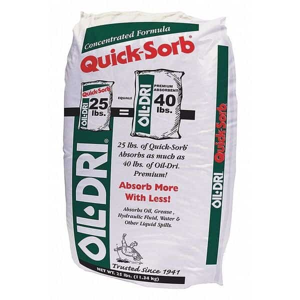 Loose Absorbent, 3 Gallon Volume Absorbed per Package, 25 lb Weight Bag, Not Scented, OIL-DRI, Mfr# I05025-G70