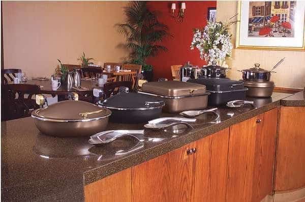 Sauteuse Buffet Server, Bronze w/Black