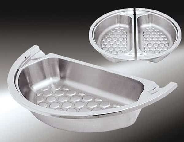 Food Pan, Half Size, Drain Pattern, 4 qt., Spring Usa, Mfr#: 372-36/12D