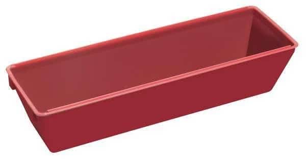 Drywall Mud Pan, 12-1/2 In, Plastic, Red