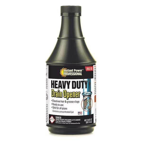 Drain Opener, Heavy Duty, 20 oz, Bottle, Liquid, Unscented