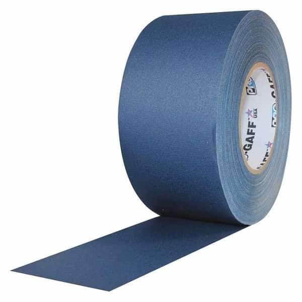Matte Cloth Tape, 3x55yd., Blue Cloth, 3 in W x 55 yd. L, 11 mil Thick