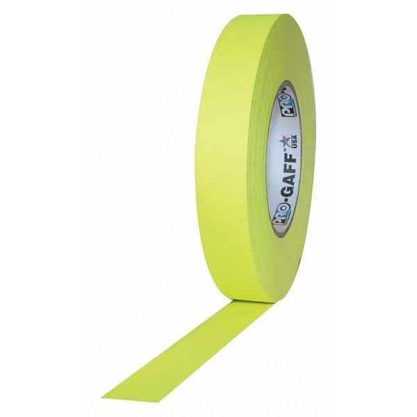 Matte Cloth Tape, 1x50yd., FL Yellow, PROTAPES, Mfr# PRO-GAFF