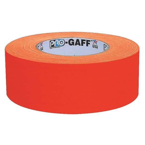 Matte Cloth Tape, 2x50yd., FL Orange