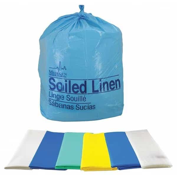 Laundry Bag, 23x8x41", 1.2mL, Yellow, PK250