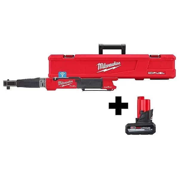 M12 FUEL 1/2" Digital Torque Wrench w/ ONE-KEY + M12 HIGH OUTPUT XC5.0 Battery Pack