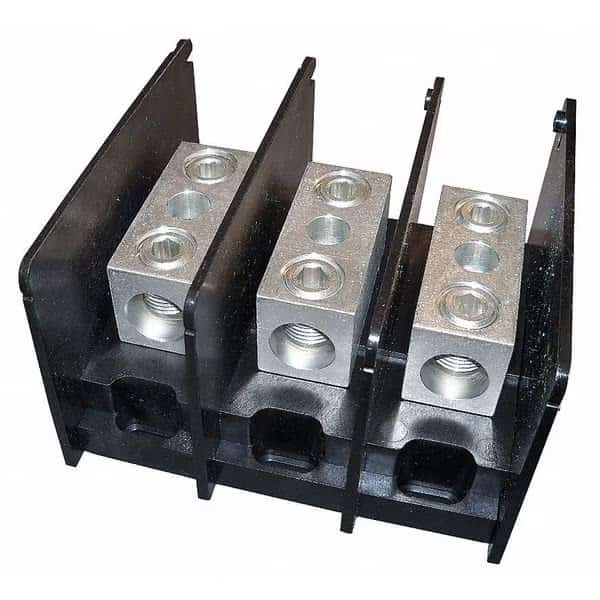 Pwr Dist Block, 310A, 3P, 1P Secondary, 600V