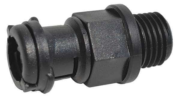 Connector, 0.276 in., Black, Nylon