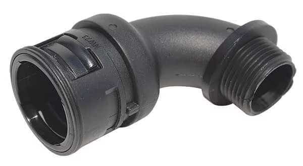Elbow 90 deg.,0.906 in.,Black,Nylon, Mfr#: VPBRB-23N04, REIKU
