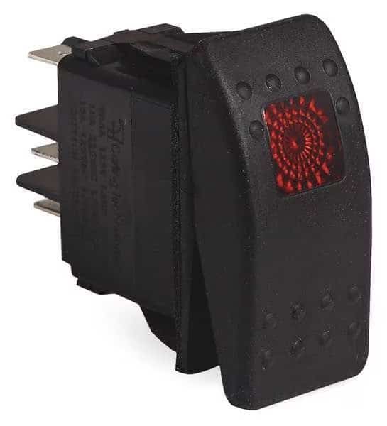 Rocker Switch, with Lamp, Mi-T-M, Mfr#: 32-0669