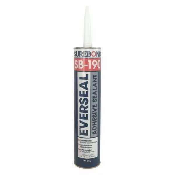 Hybrid Sealant, 10.3 oz, Cartridge, Whites, Hybrid Base, SB-190
