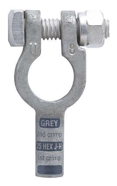 Straight Battery Terminal,8 ga.,Gray, Mfr#: 4008U, FUSION