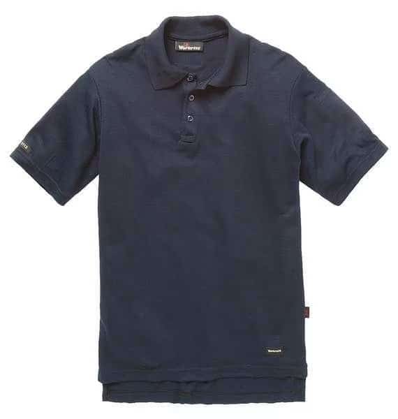 Men's Flame-Resistant Polo Shirt, 8.2 cal/sq cm, 2XL, 20% Aramid, 35% Lyocell, 45% Modacrylic