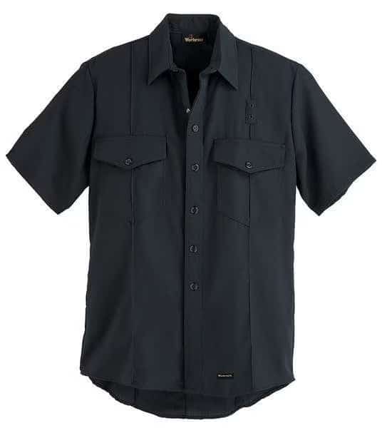 Flame Resistant Collared Shirt, Navy, Nomex(R), 38, WORKRITE, Mfr# FSF2MN 38 00