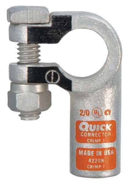 Left Elbow Terminal,2/0 ga,Orng,Neg, Mfr#: 4220N, FUSION
